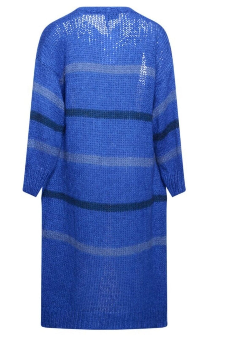 Noella - Prisca Knit Cardigan Long - Blue Mix Cardigans 