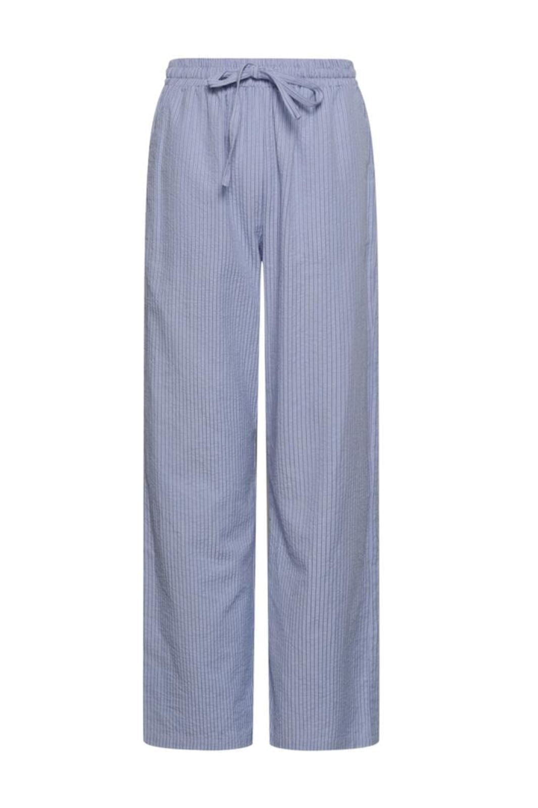 Noella - Rani Pants - Light Blue Stripe Bukser 