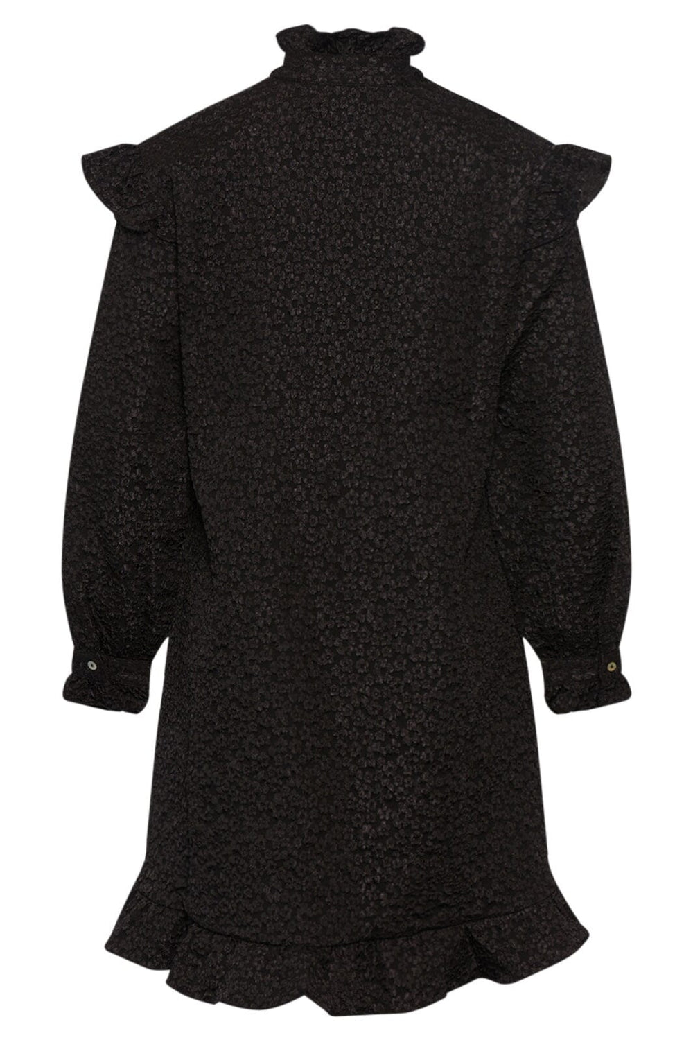 Noella - Reno Ruby Ruffle Dress - 004 Black Kjoler 