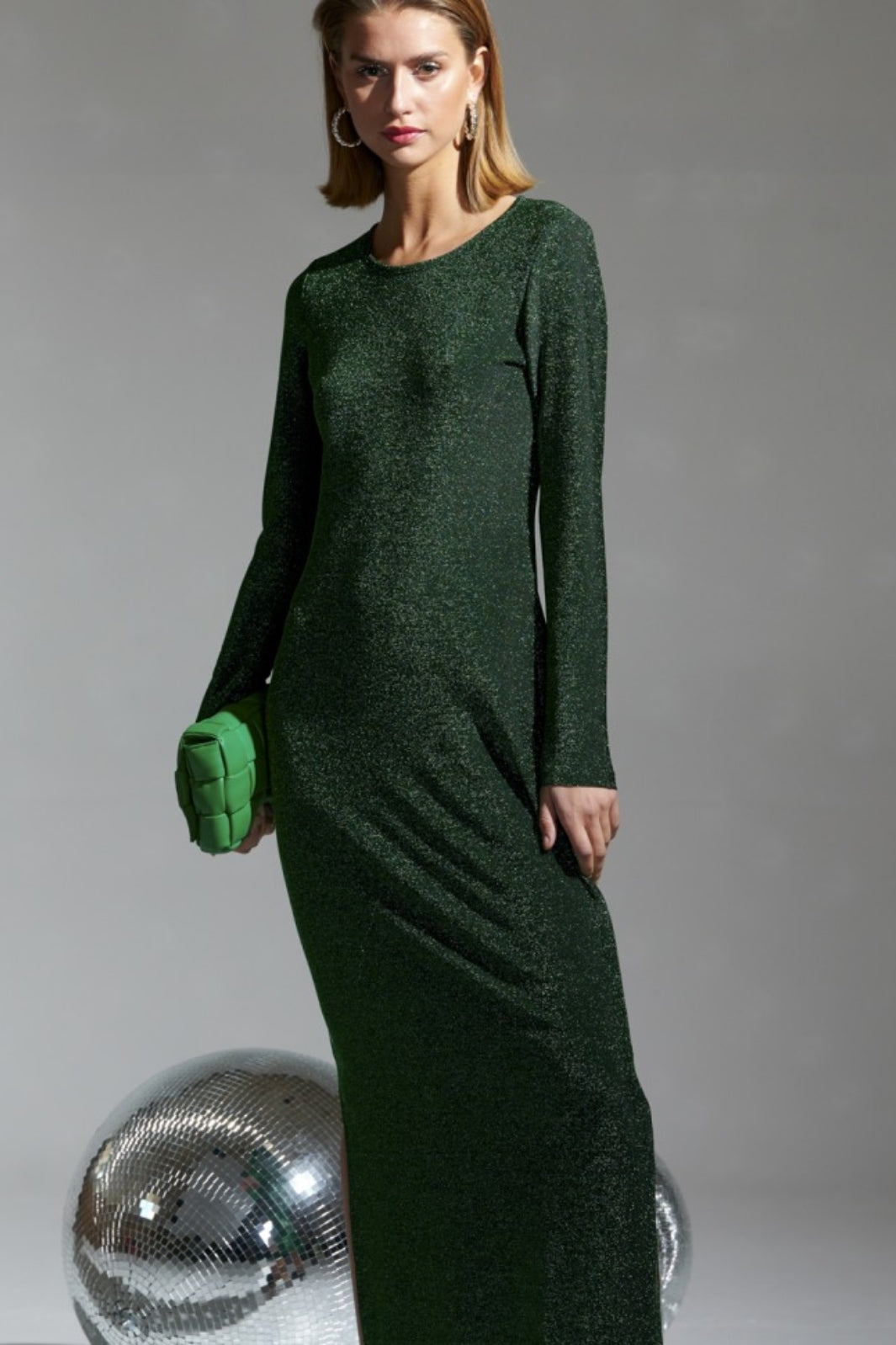 Noella - Tess l/s Dress - Green Kjoler 