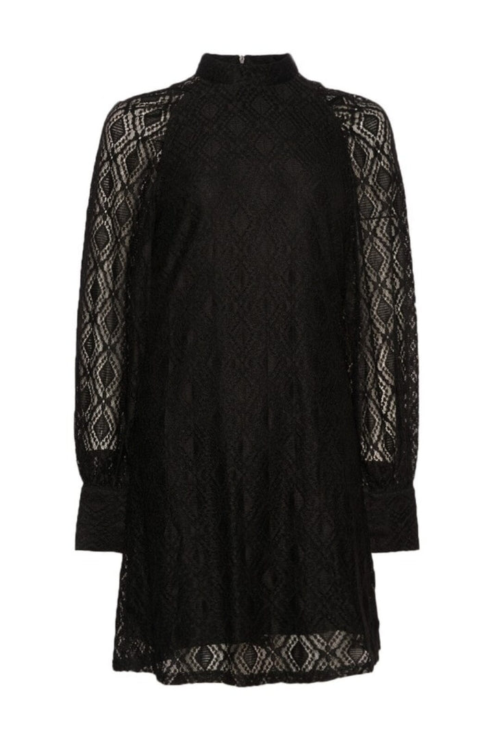 Noella - Texas Lace Dress - 004 Black Kjoler 
