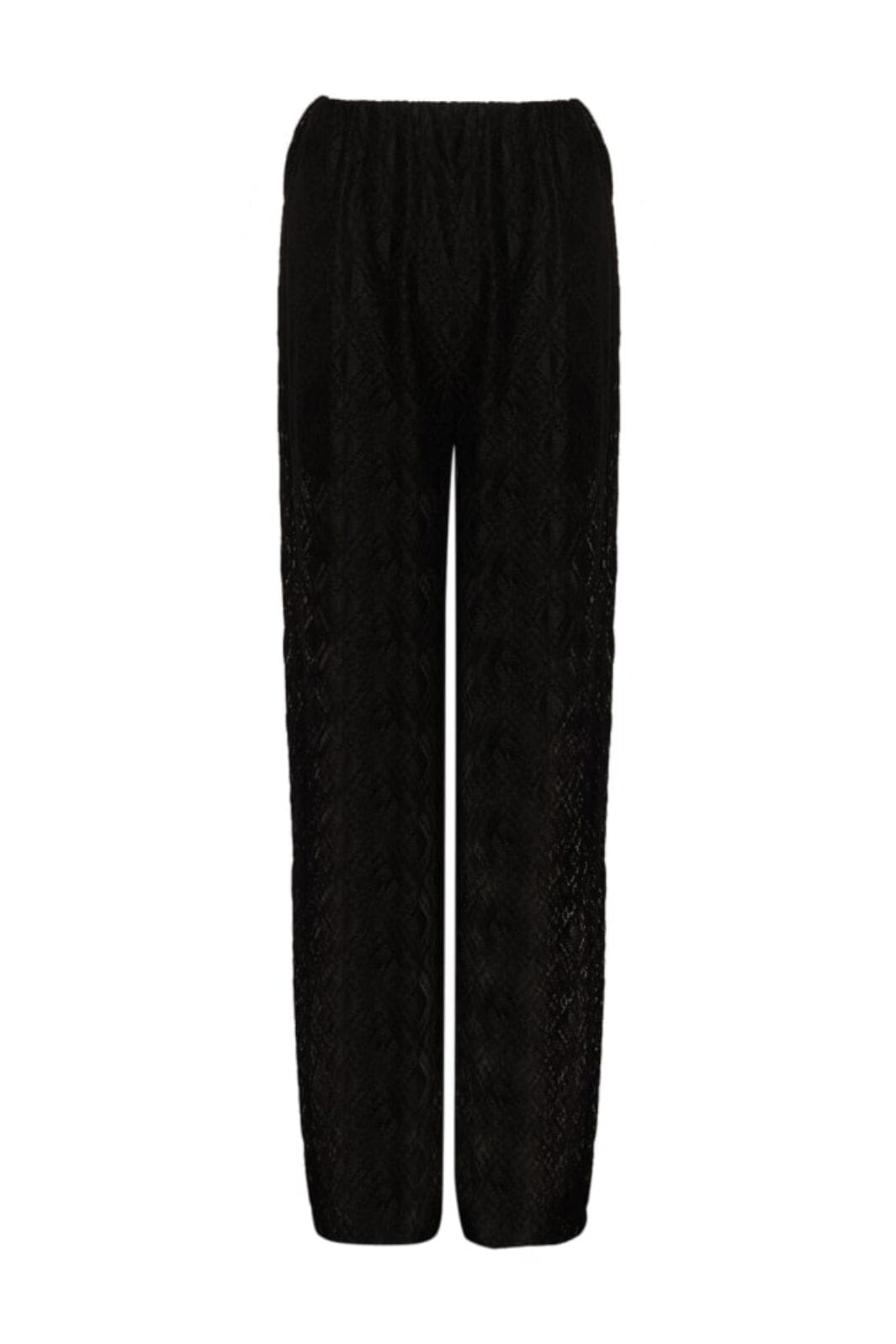 Noella - Texas Lace Pants - 004 Black Bukser 