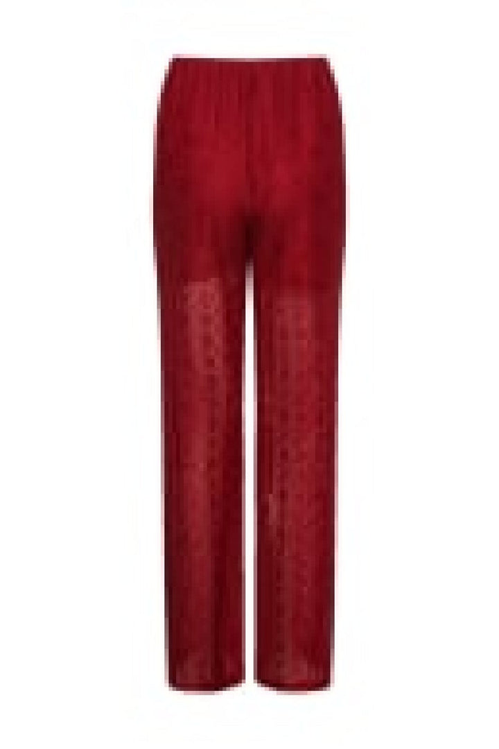 Noella - Texas Lace Pants - 014 Red Bukser 