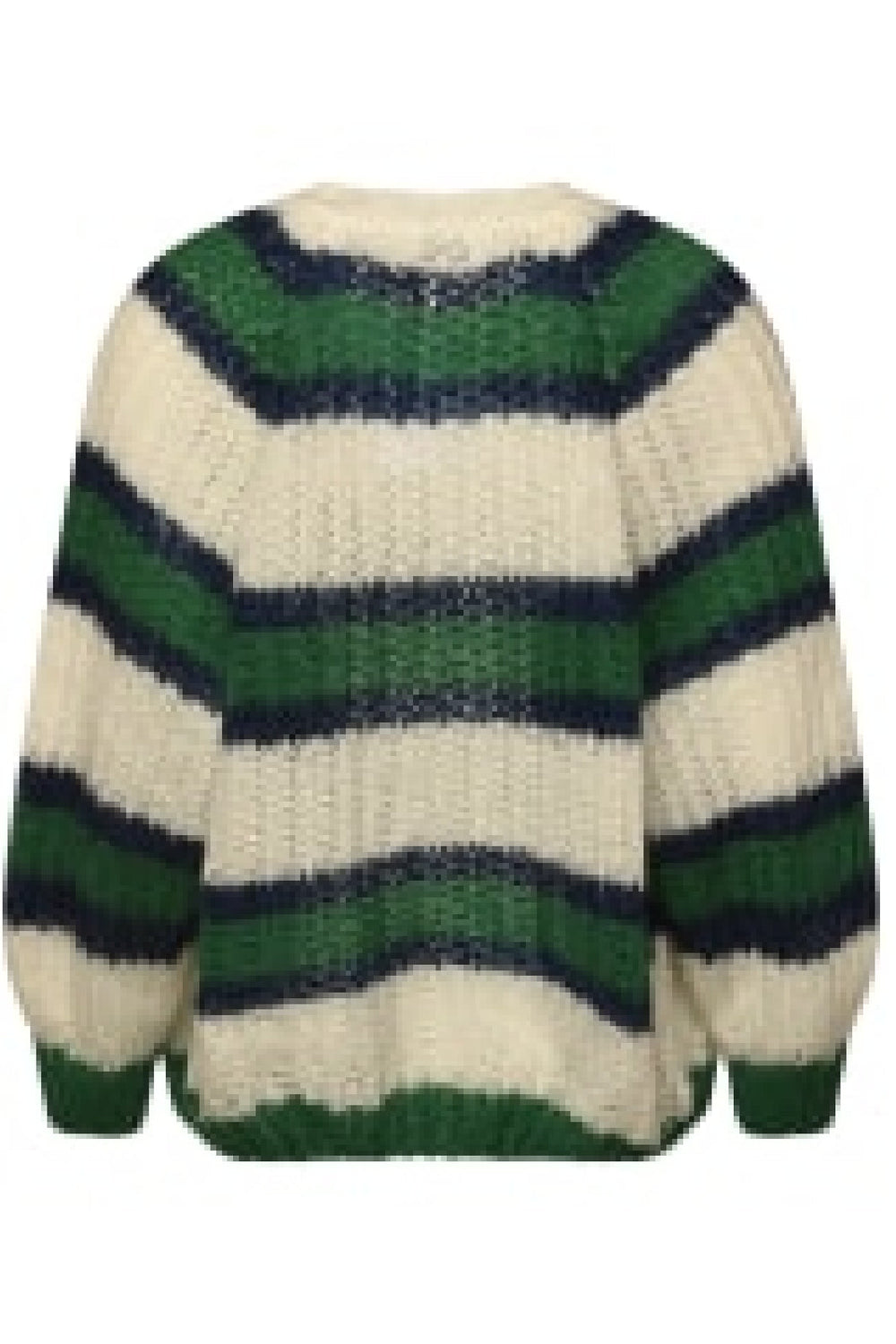 Noella - Vera Knit Cardigan - Green/Offwhite Cardigans 