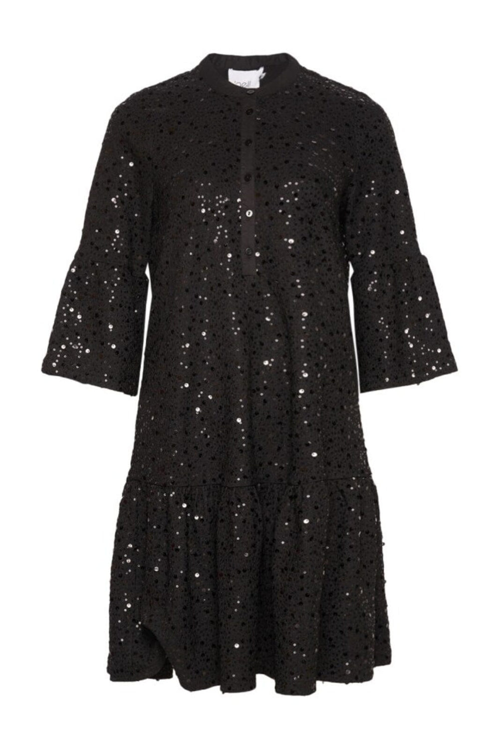 Noella - Verona Short Dress - 1149 Black W/ Black Kjoler 
