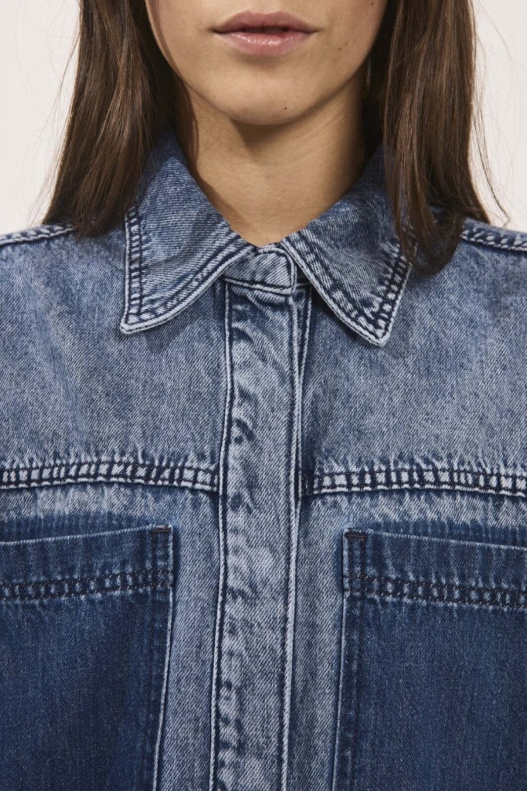 NORR - Daytona Denim Shirt - Light blue wash 
