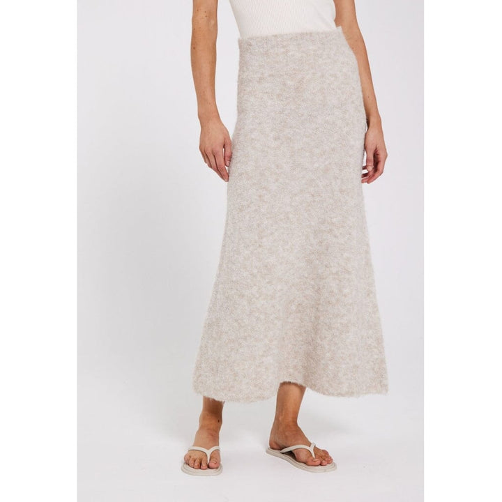 Norr - Filine Knit Skirt - Light Beige