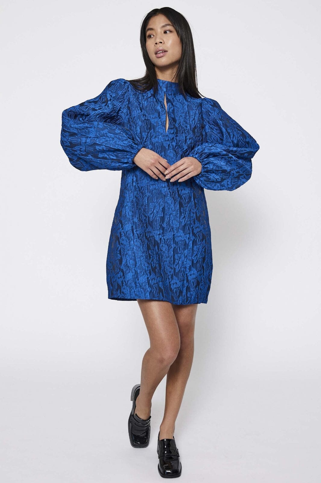 NORR - Giya Short Dress - Royal Blue Kjoler 