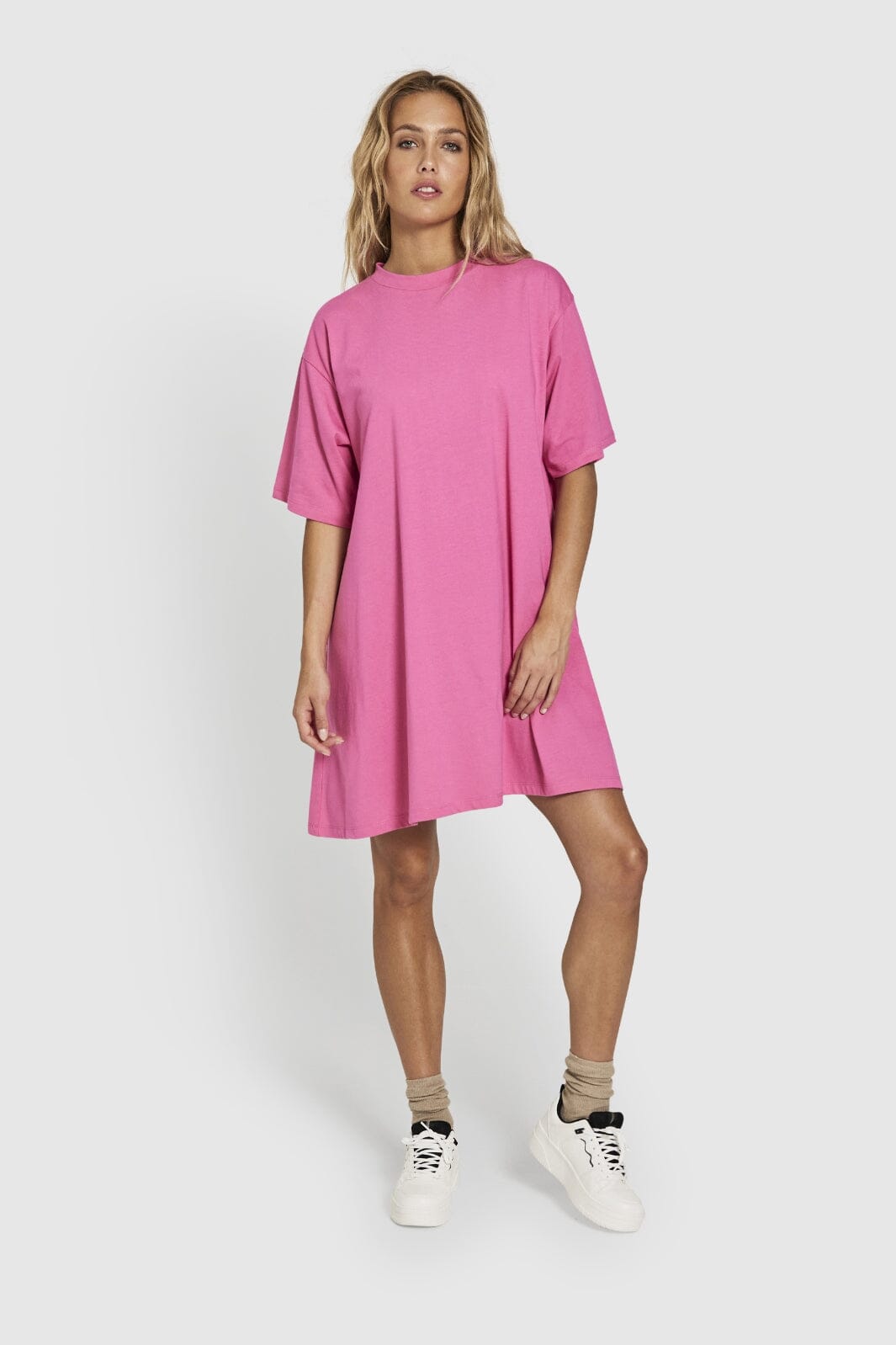 NORR - Payton A-Shape Dress - Pink Kjoler 