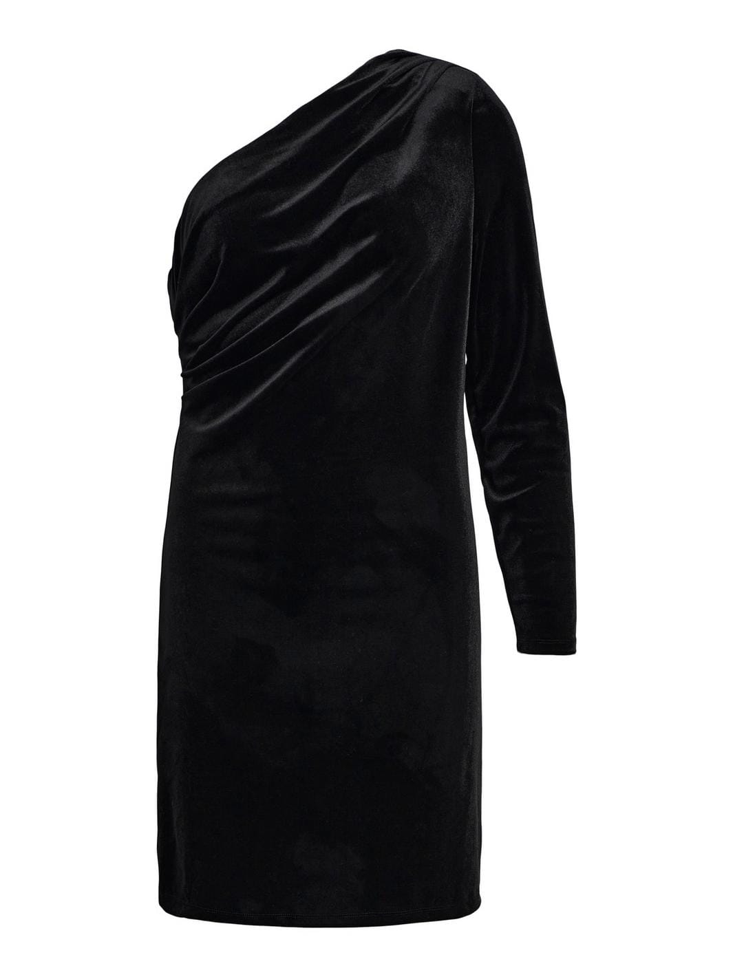 Object - Objbianca One Shoulder Short Dress 130 - 4434503 Black