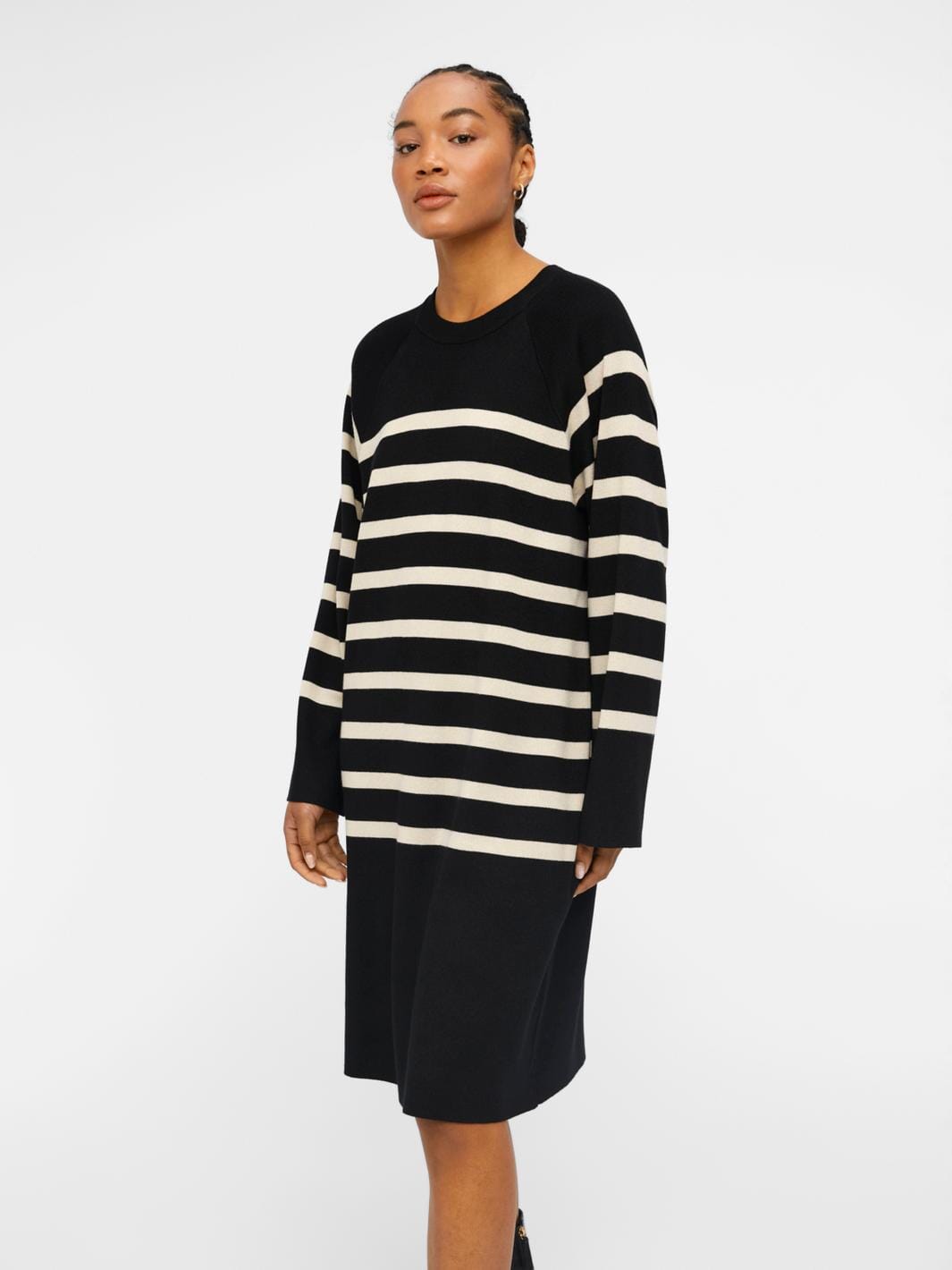 Object - Objester L/S Knit Dress - 4348065 Black Sandshell