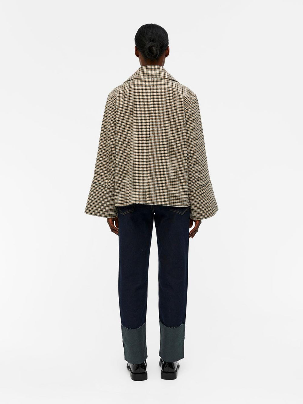 Object - Objkeily Short Jacket - 4085545 Sepia Check