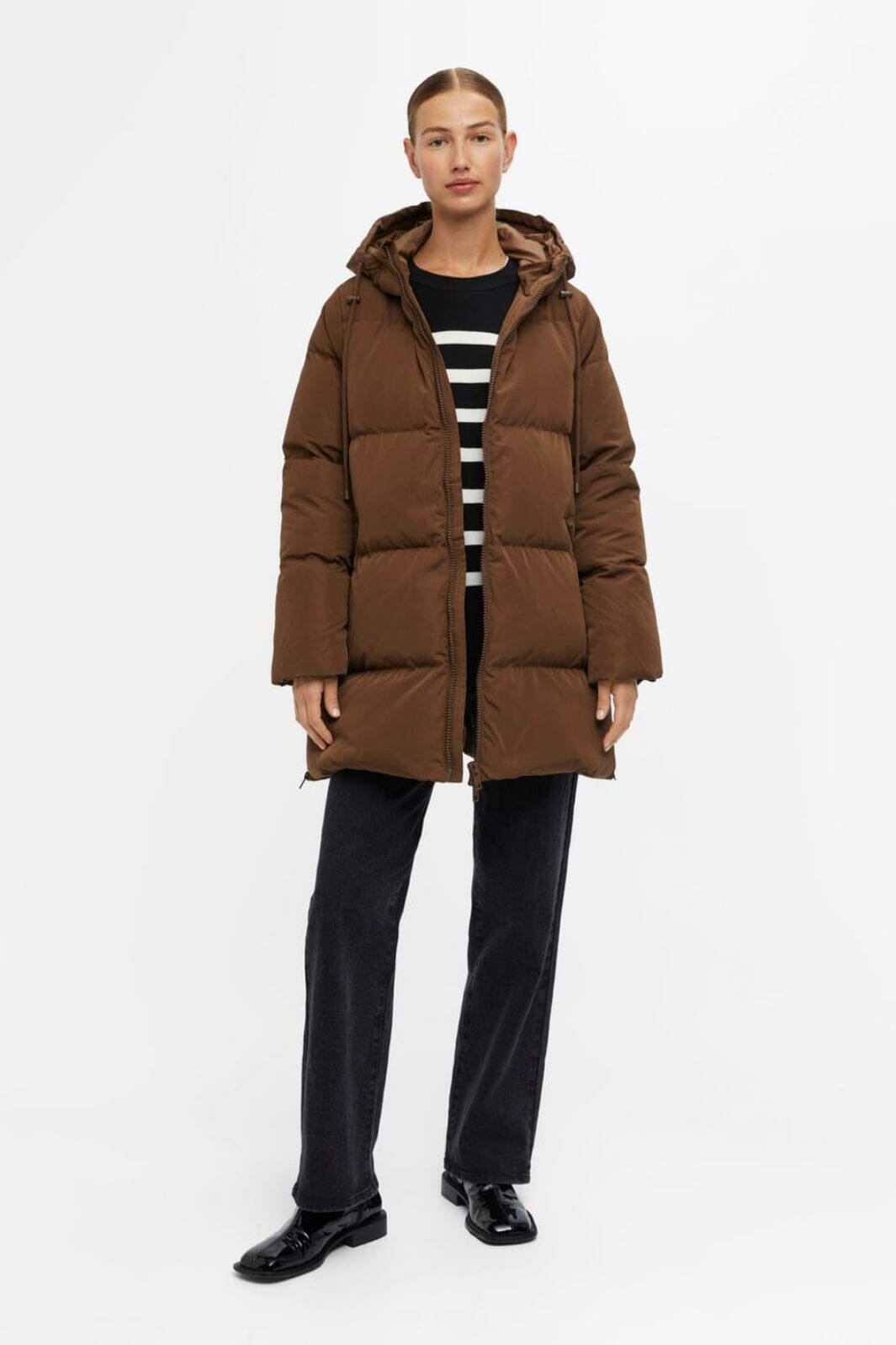 Object - Objlouise New Down Jacket - 3944314 Dark Earth Jakker 
