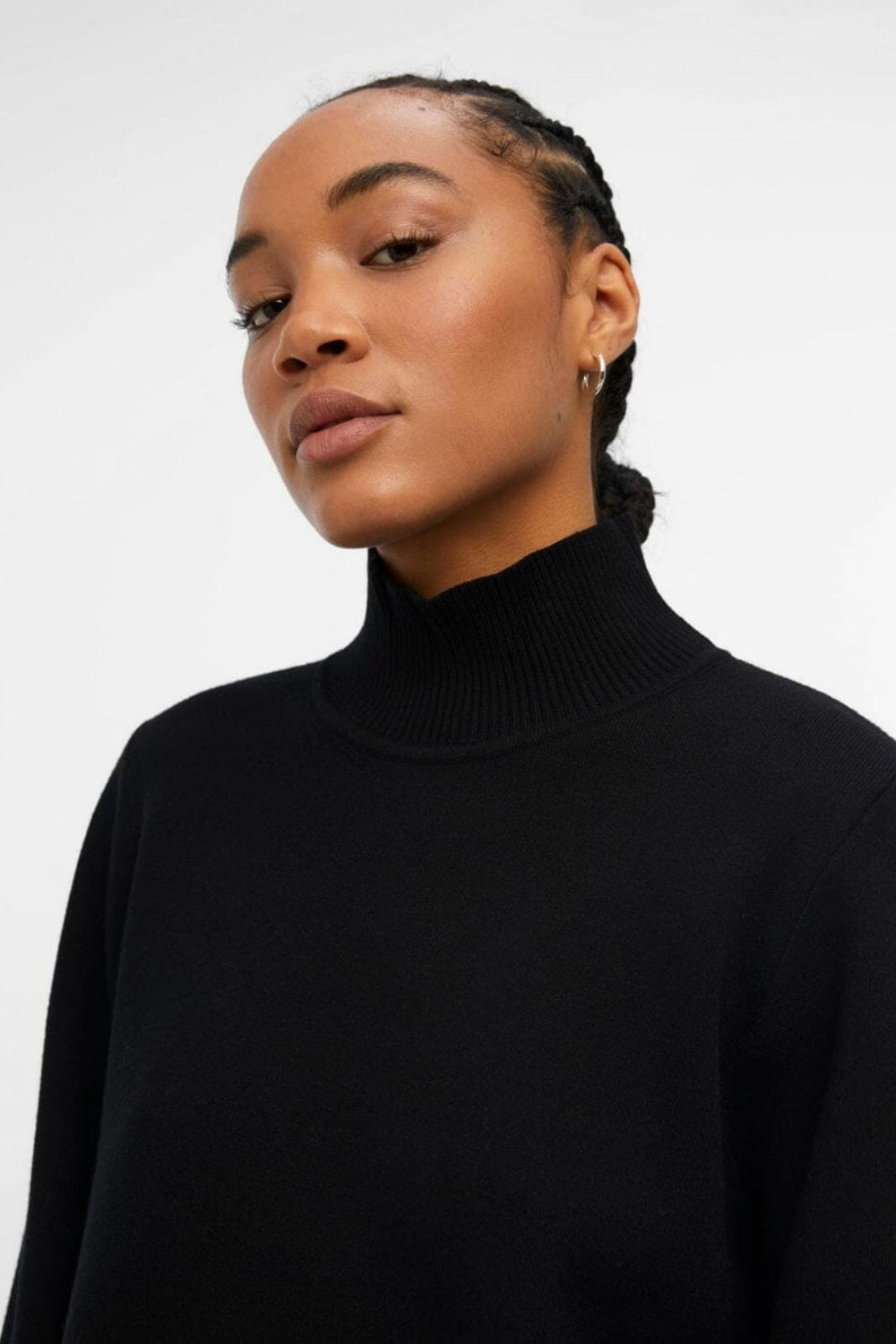 Object - Objreynard Square Sleeve Pullover - 4348452 Black Strikbluser 