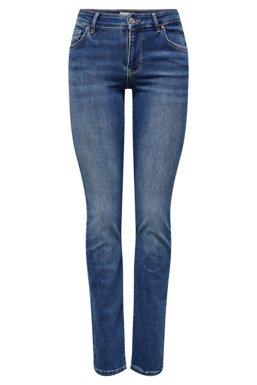Only - Onlalicia Reg Strt Dot879 - 3830281 Medium Blue Denim Jeans 