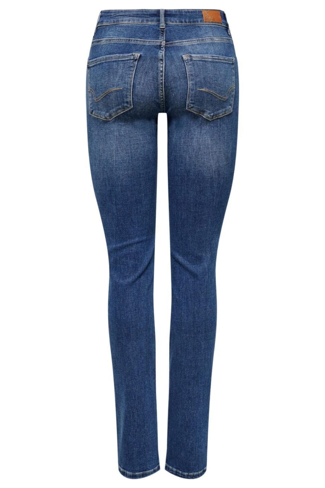Only - Onlalicia Reg Strt Dot879 - 3830281 Medium Blue Denim Jeans 