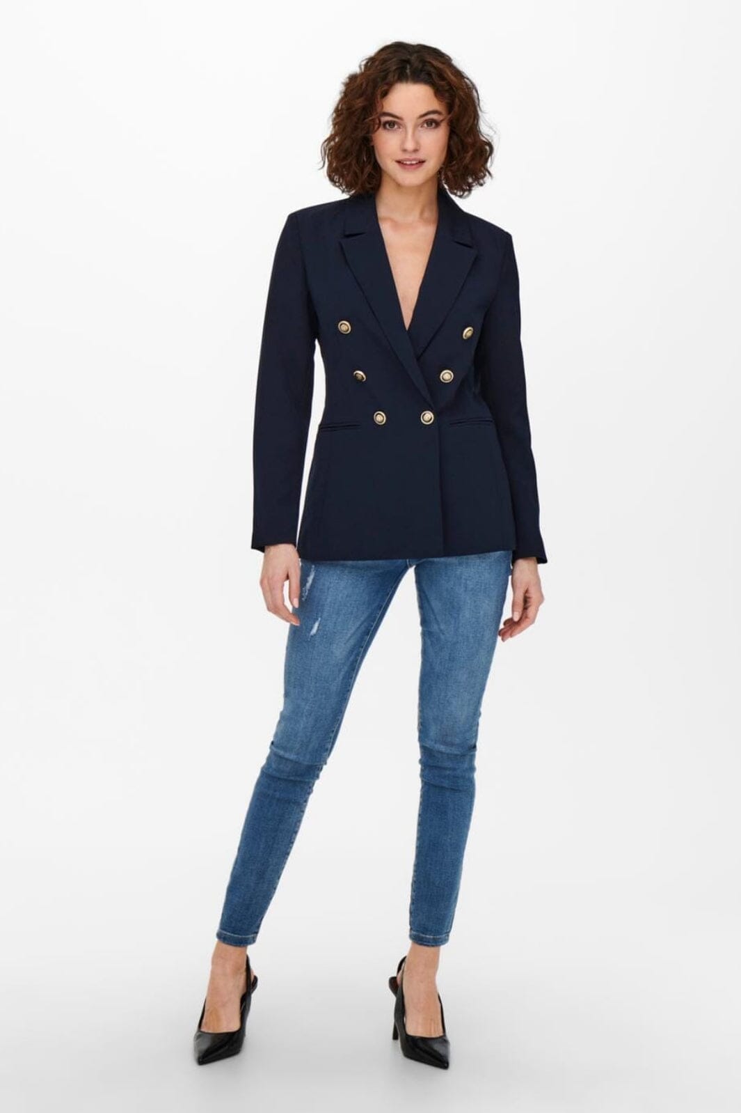 Only - Onlastrid Life L/S Fitted Blazer Cc Tlr - 3768237 Night Sky Blazere 