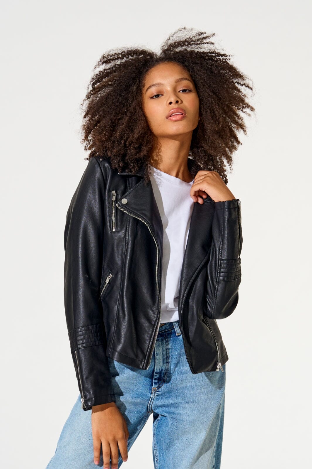Only - Onlgemma Faux Leather Biker - 2749871 Black Jakker 