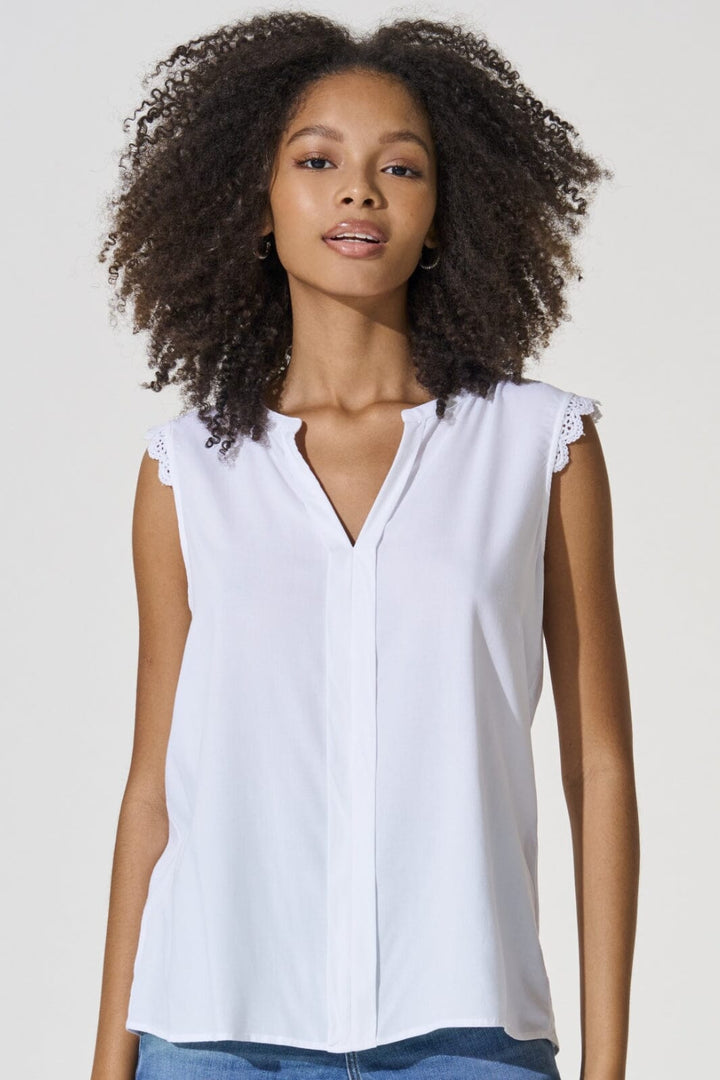 Only - Onlkimmi S/L Top - 2800606 White Toppe 