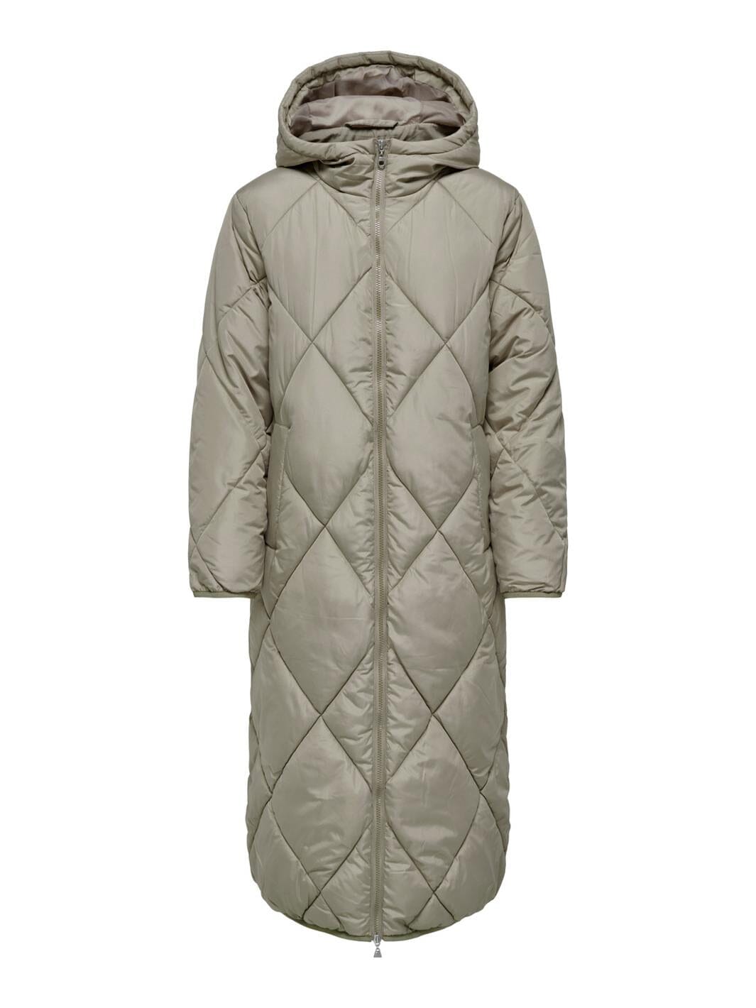 Only - Onlnewtamara X-Long Quilted Coat Cc - 4327554 Weathered Teak