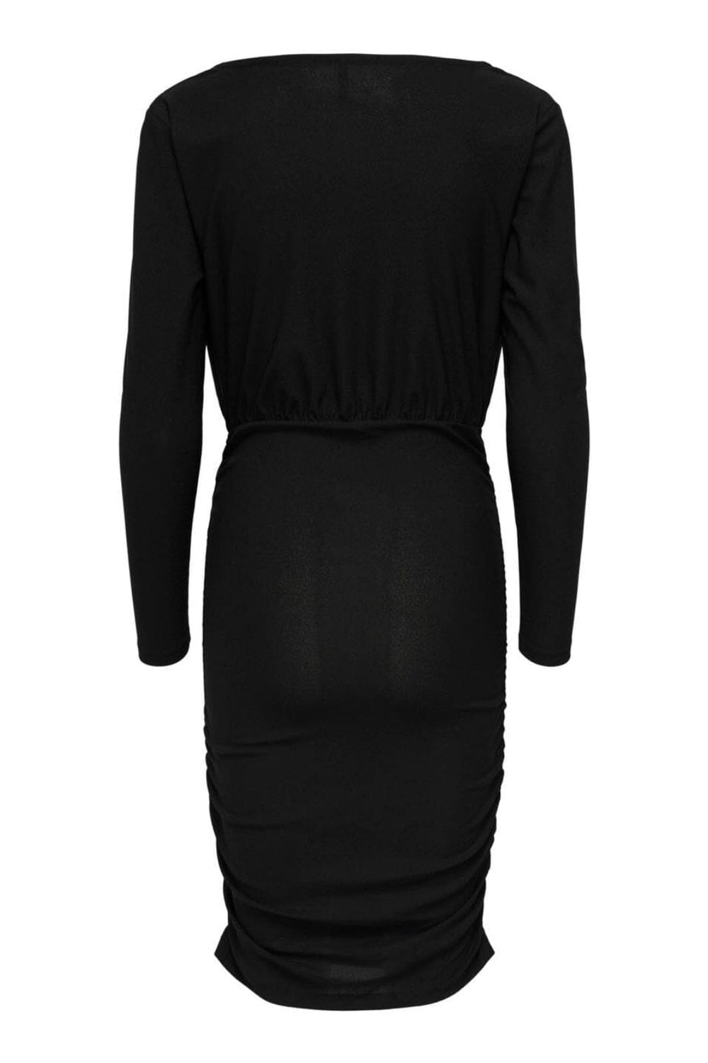Only - Onlsansa L/S Waterfall Dress - 4348047 Black Kjoler 