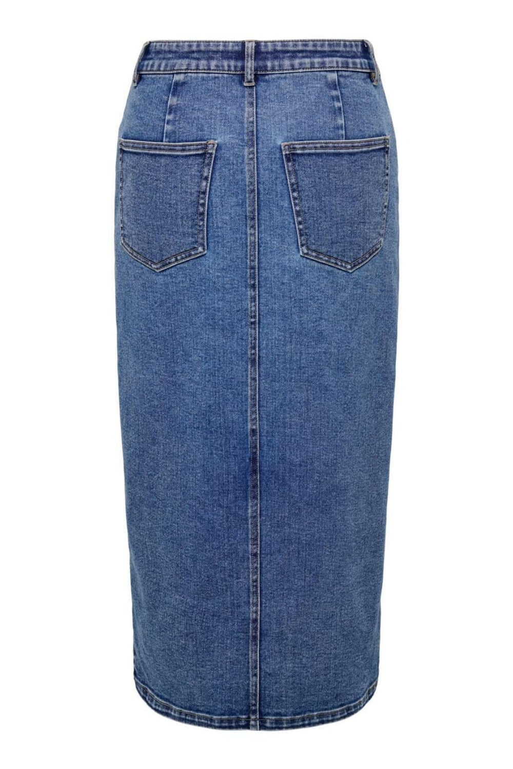 Only - Onlsiri Front Slit Skirt Gua - 4507660 Medium Blue Denim Nederdele 