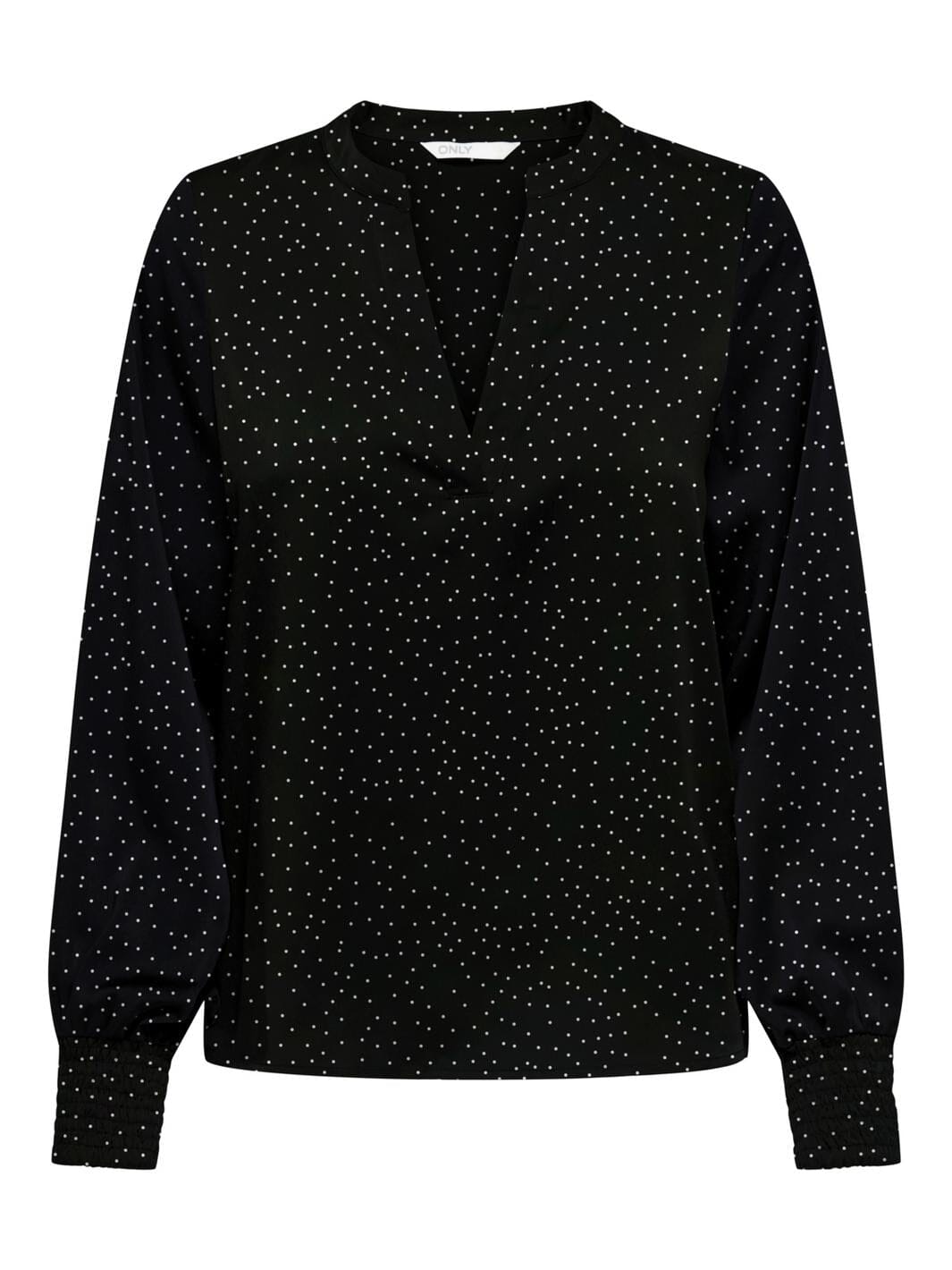 Only - Onlthalia L/S V-Neck Top Bf - 4410114 Black Bf Small Dot
