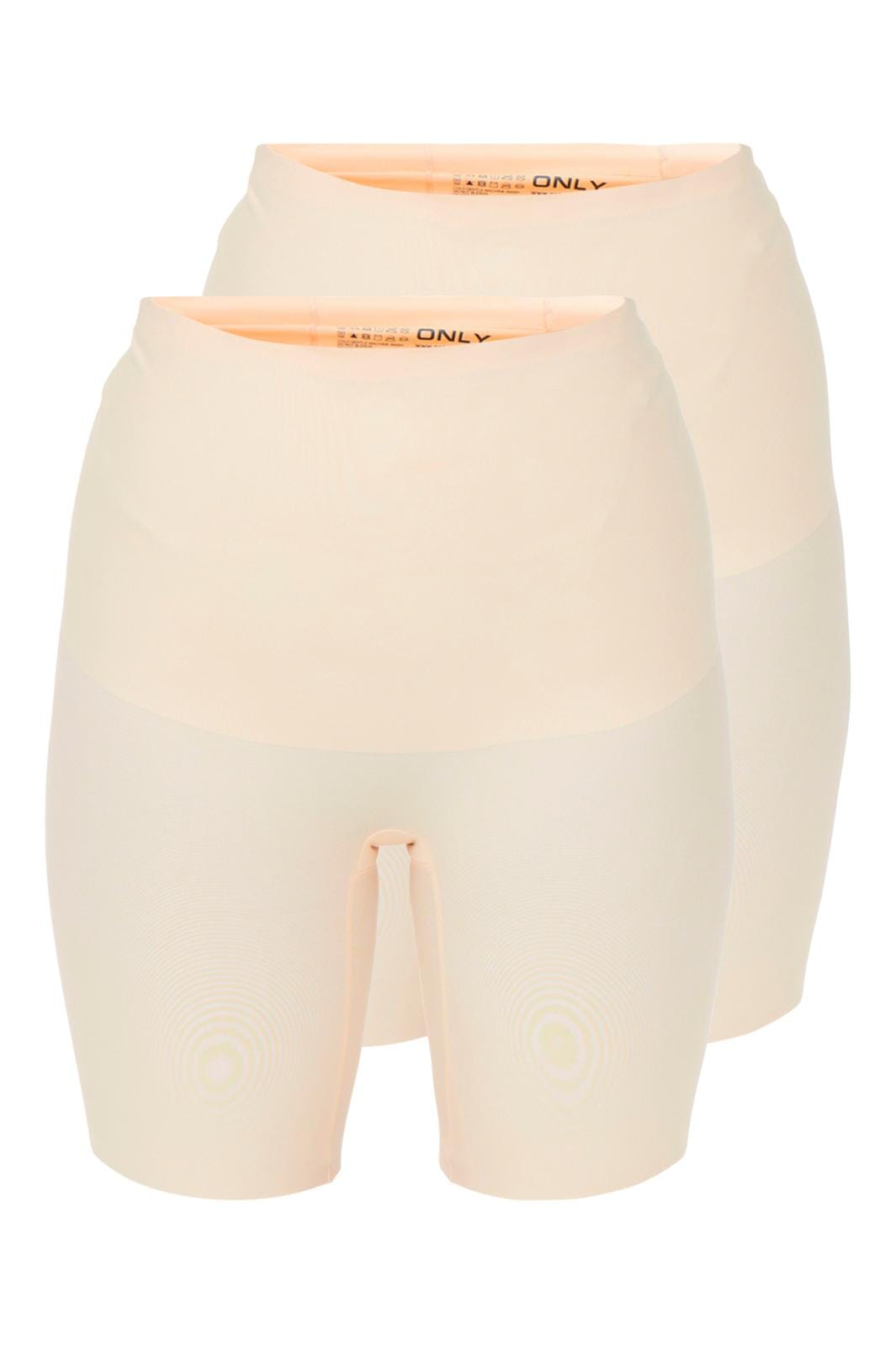 Only, Onltracy Shape Up 2Pack Hw Bonded Shorts, Nude NUD-NUDE