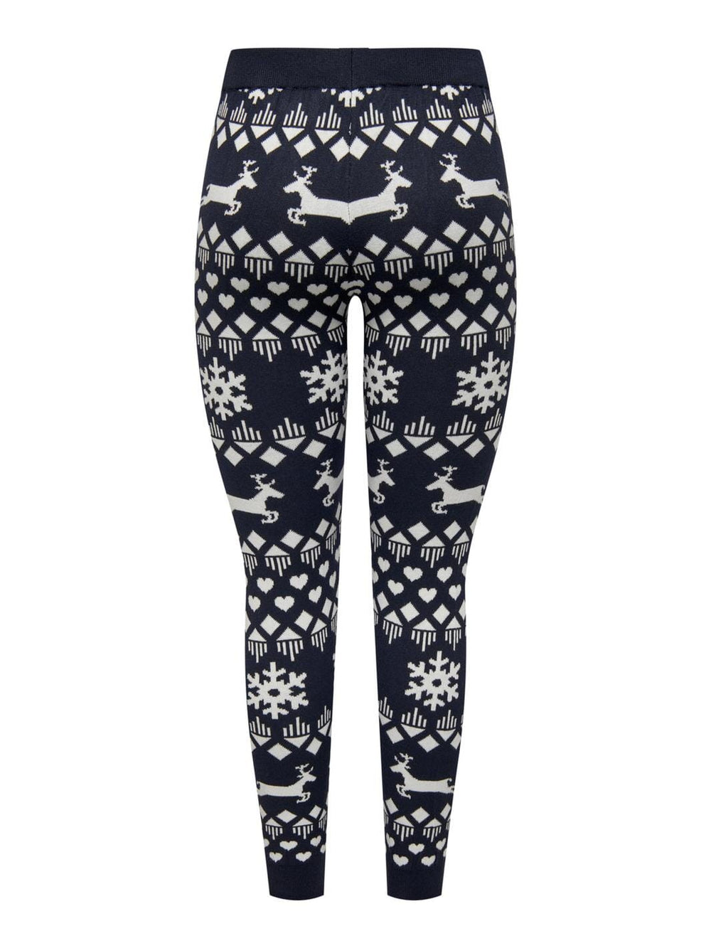 Only - Onlxmas Snowflake Pant Knt - 4307152 Night Sky Cloud Dancer
