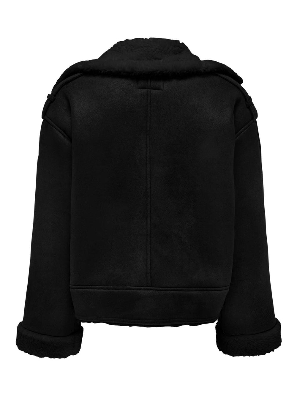 Only - Onlylva Faux Suede Bonded Jacket Cc - 4320296 Black
