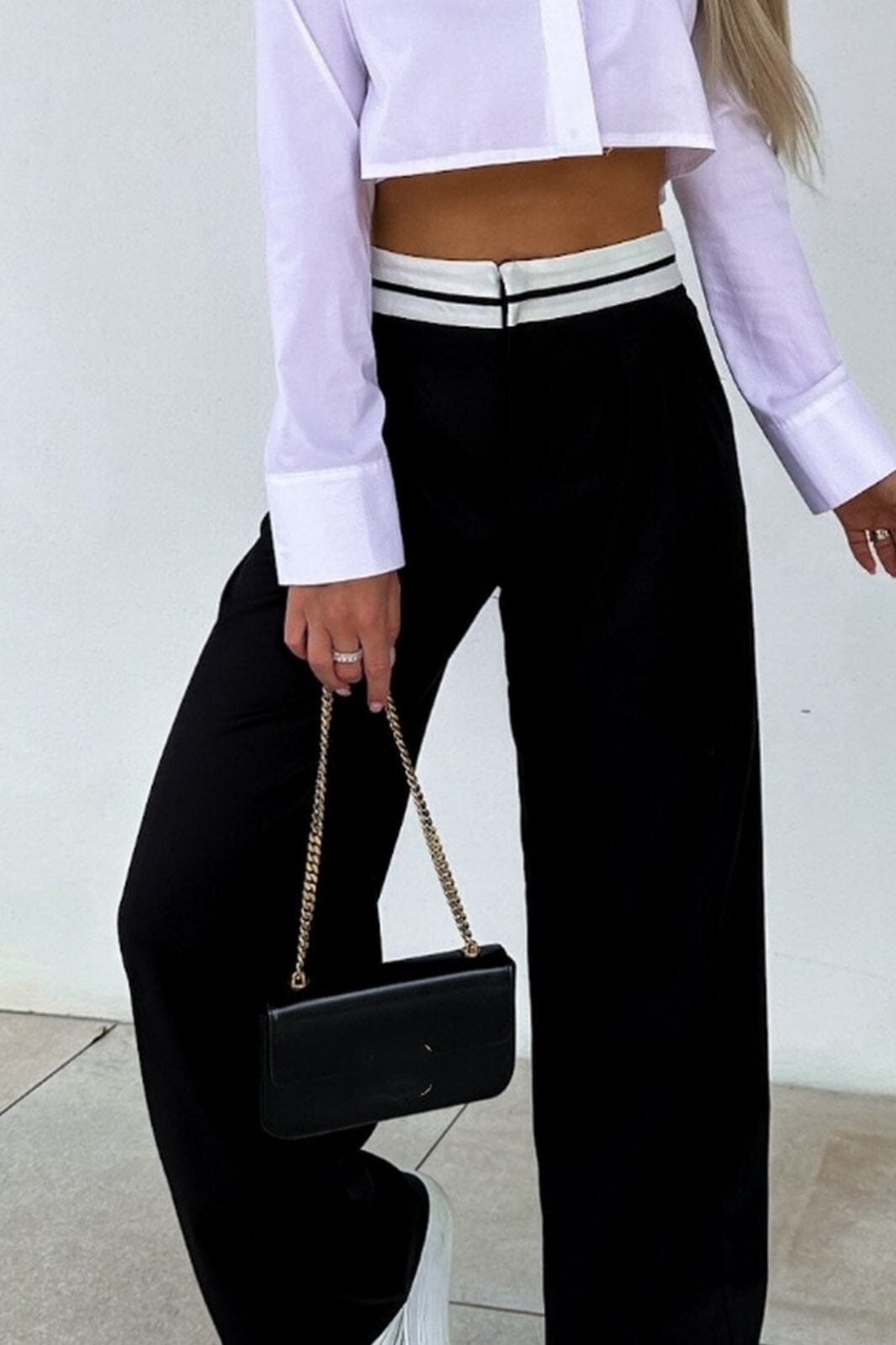 Pants 6201 - Black Bukser 