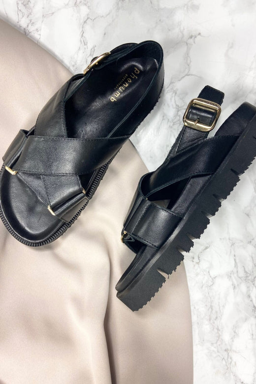 Phenumb Copenhagen - Noelle Sandal - Black Sandaler 