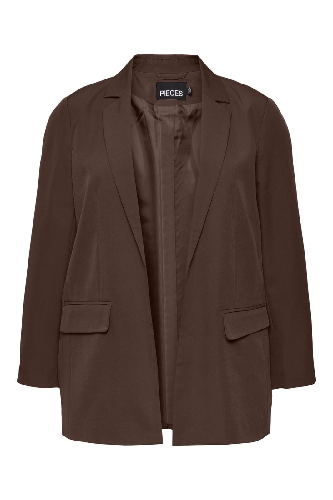 Pieces Curve, Pcbossy Ls Loose Blazer Qx, Chicory Coffee