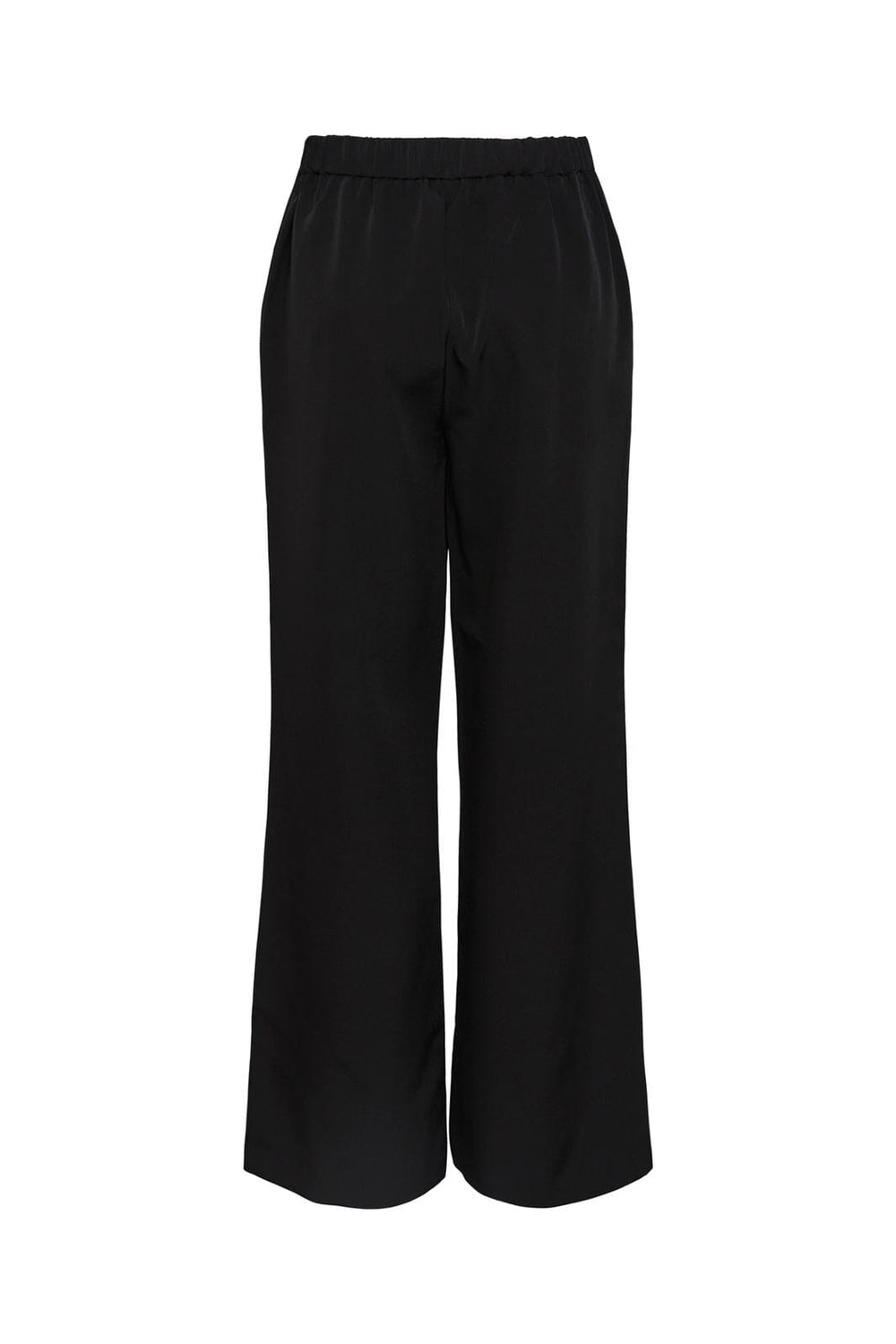 Pieces Curve, Pcbossy Hw Wide Plain Pant Qx, Black