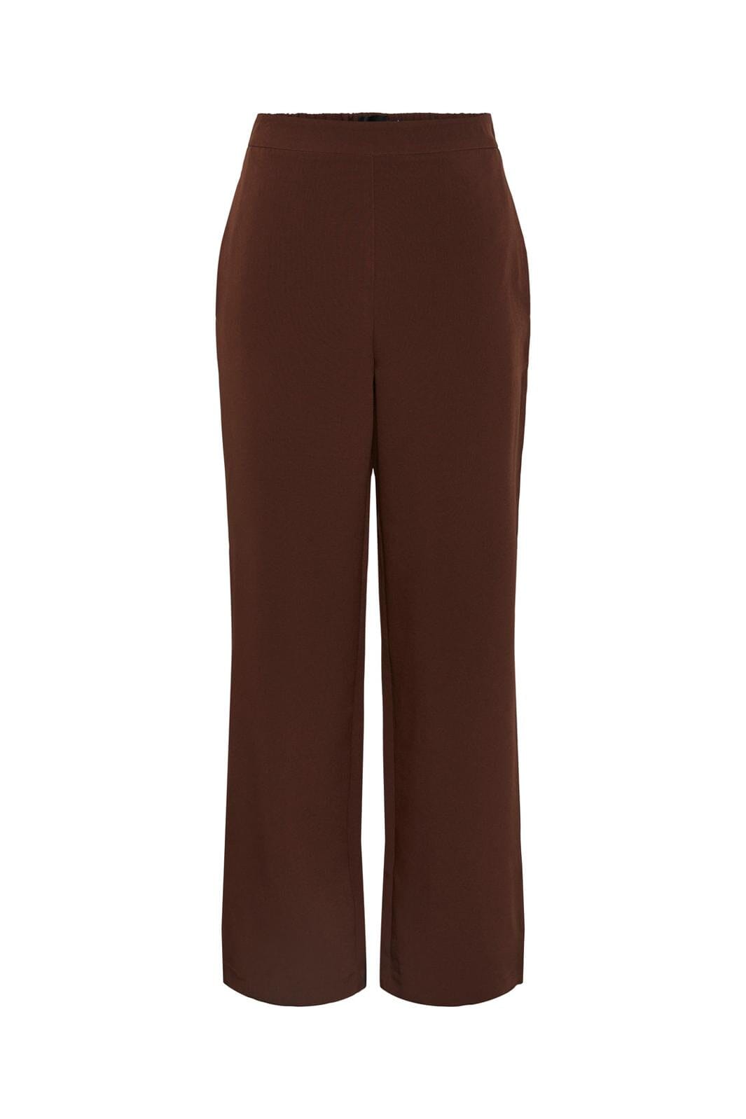 Pieces Curve, Pcbossy Hw Wide Plain Pant Qx, Chicory Coffee