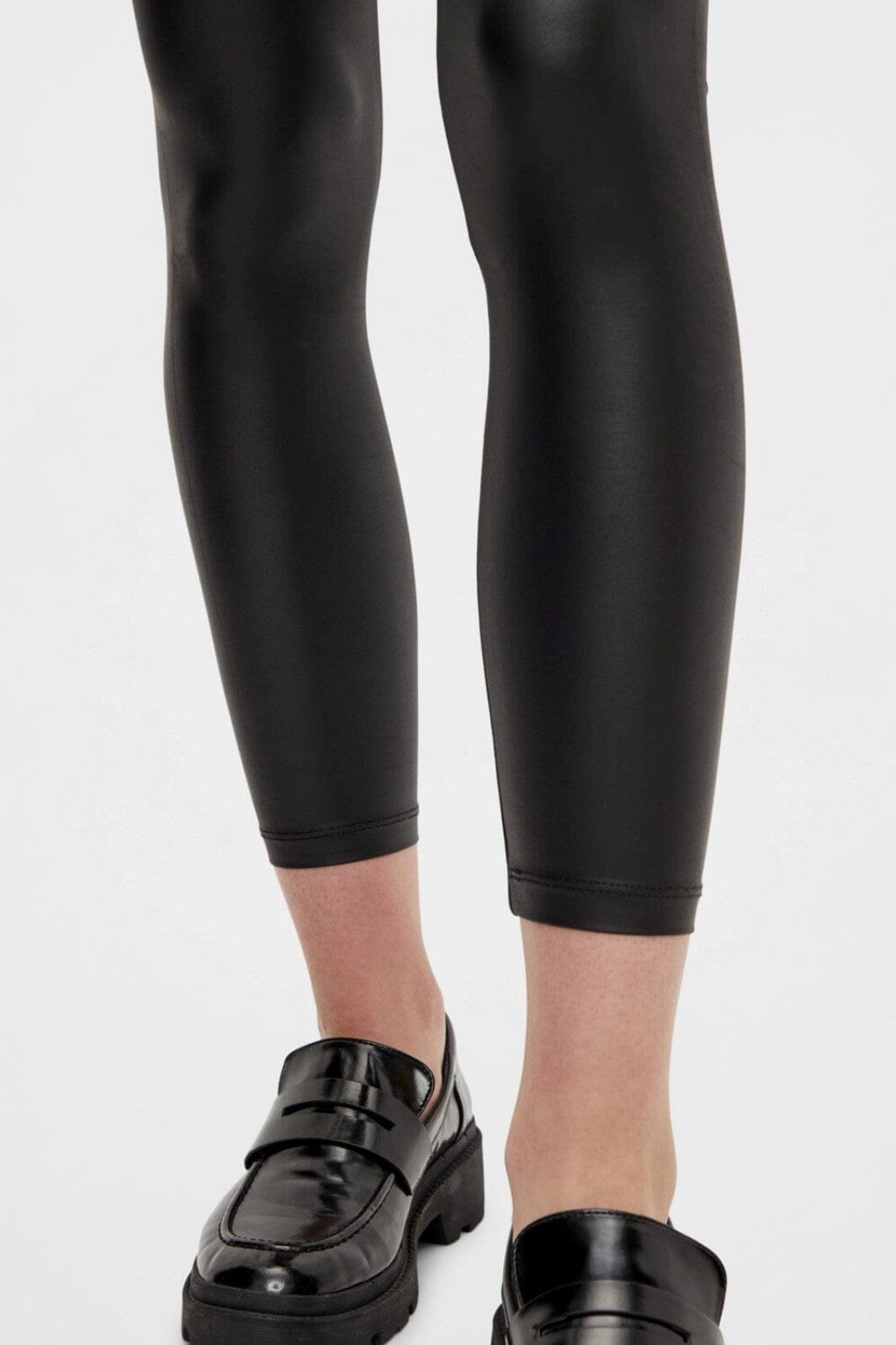 Pieces Curve - Pcnew Shiny Leggings Qx - 3613932 Black Bukser 