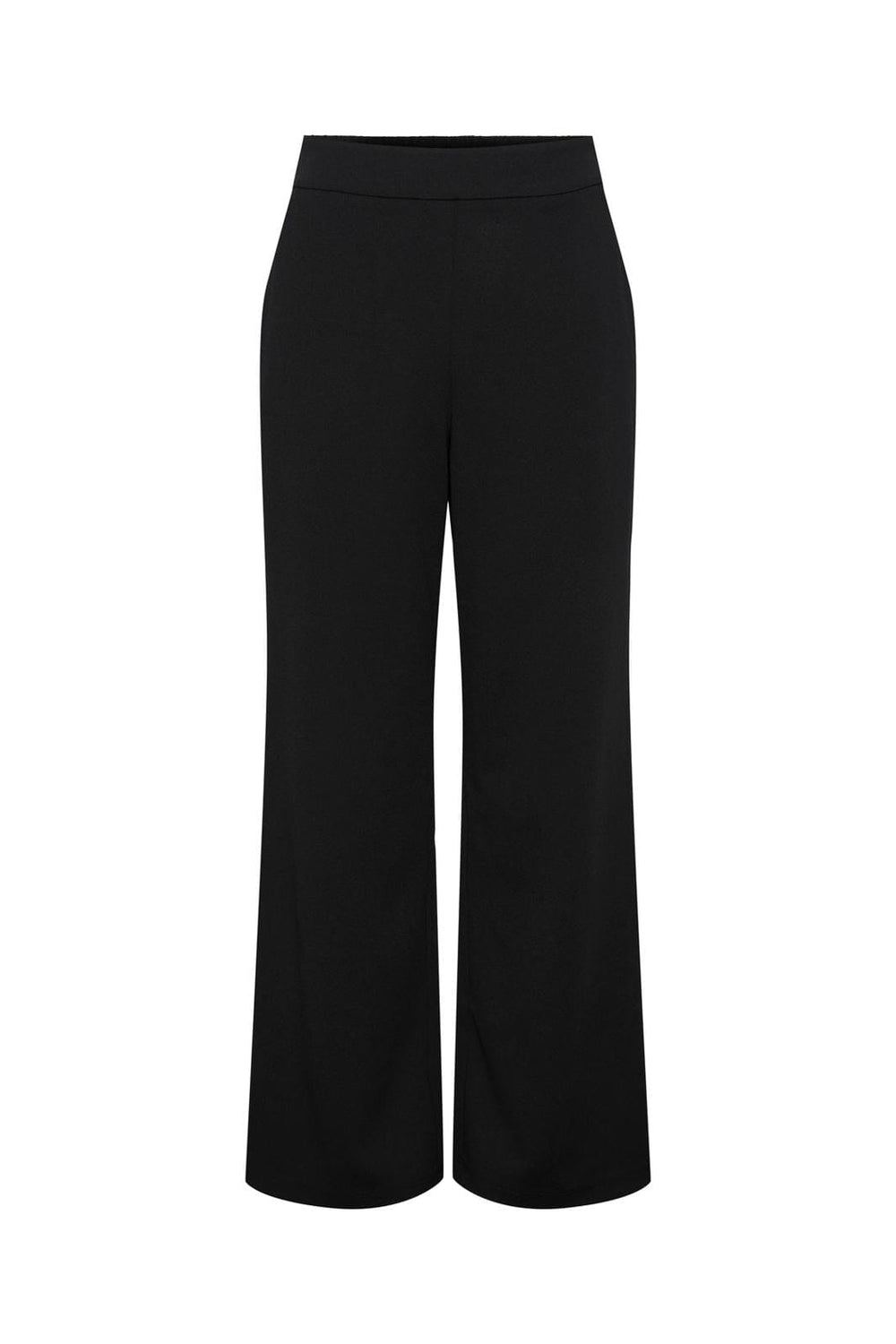 Pieces Curve, Pcnula Hw Wide Pants Qx, Black