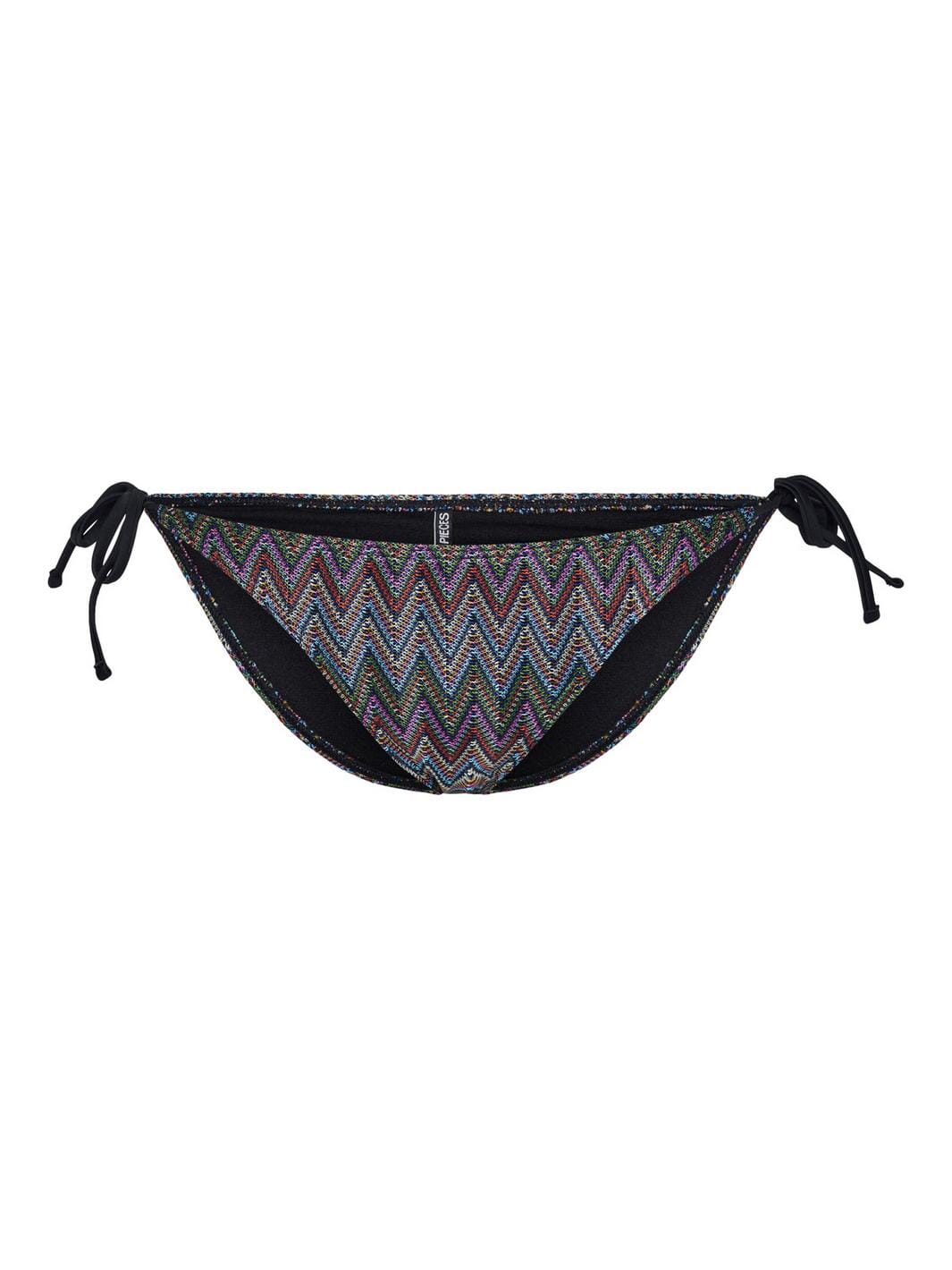 Pieces - Pcada Bikini Knitted Brazil Sww - 4435696 Eggnog Multi Color Jacquard Pattern