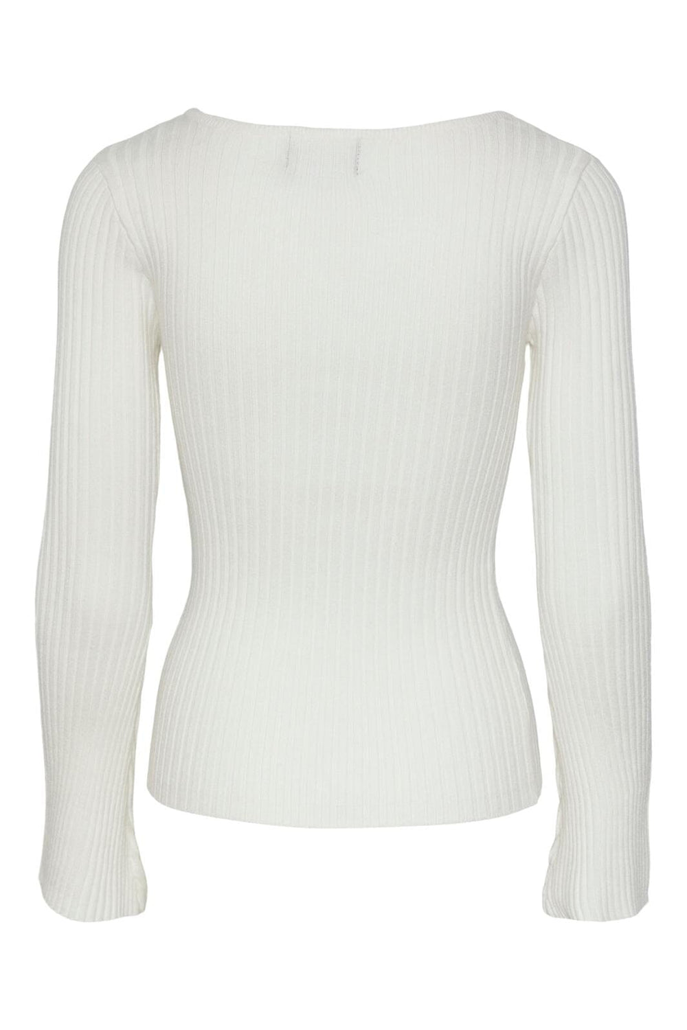 Pieces, Pcallison Ls V-Neck Knit Dmo, Cloud Dancer