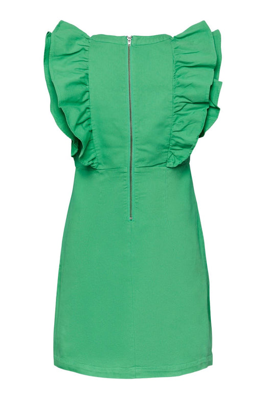 Pieces - Pcama Sl Ruffle Dress - Irish Green Kjoler 