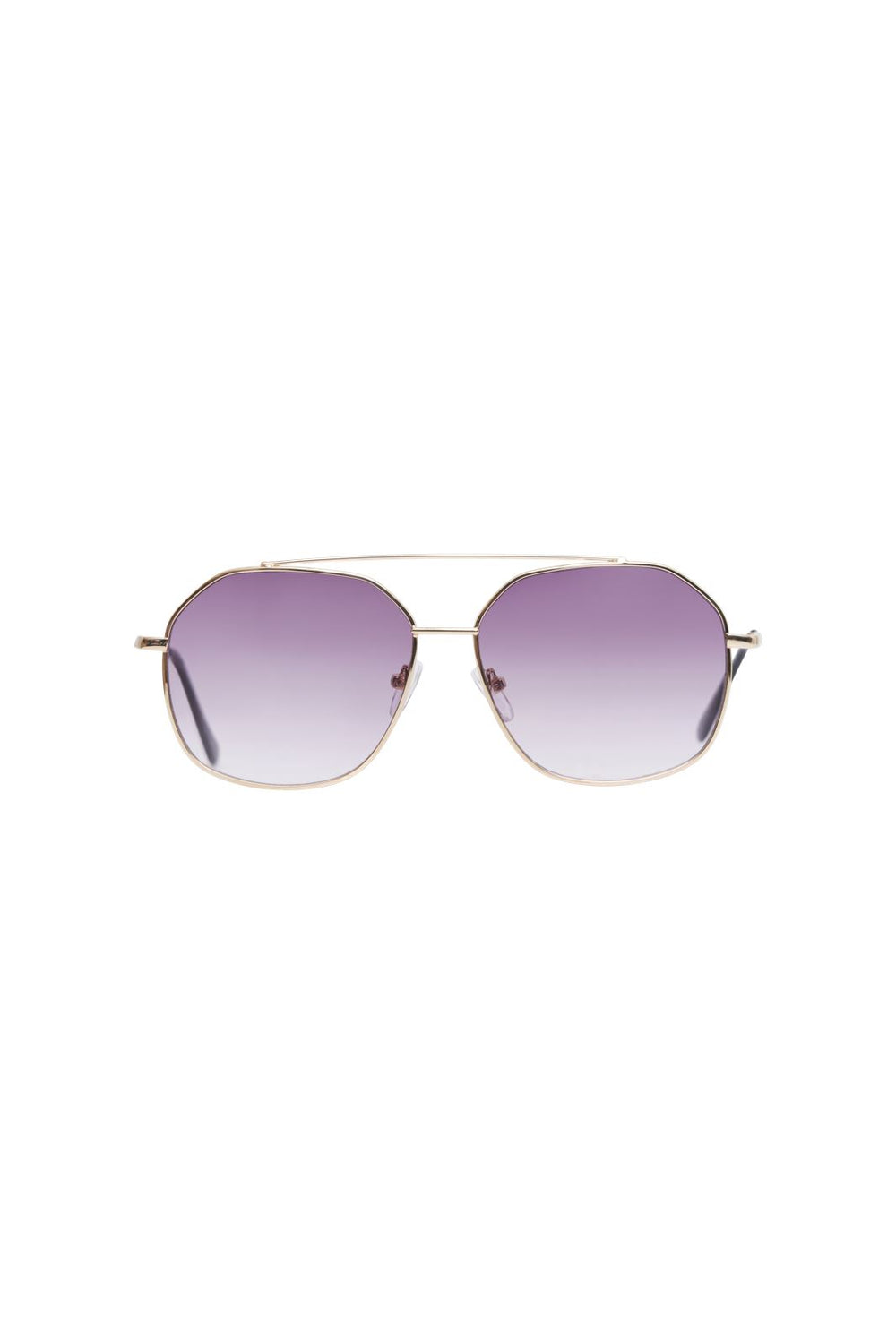 Pieces - Pcandie M Sunglasses - 4399346 Gold Colour Purple Lens