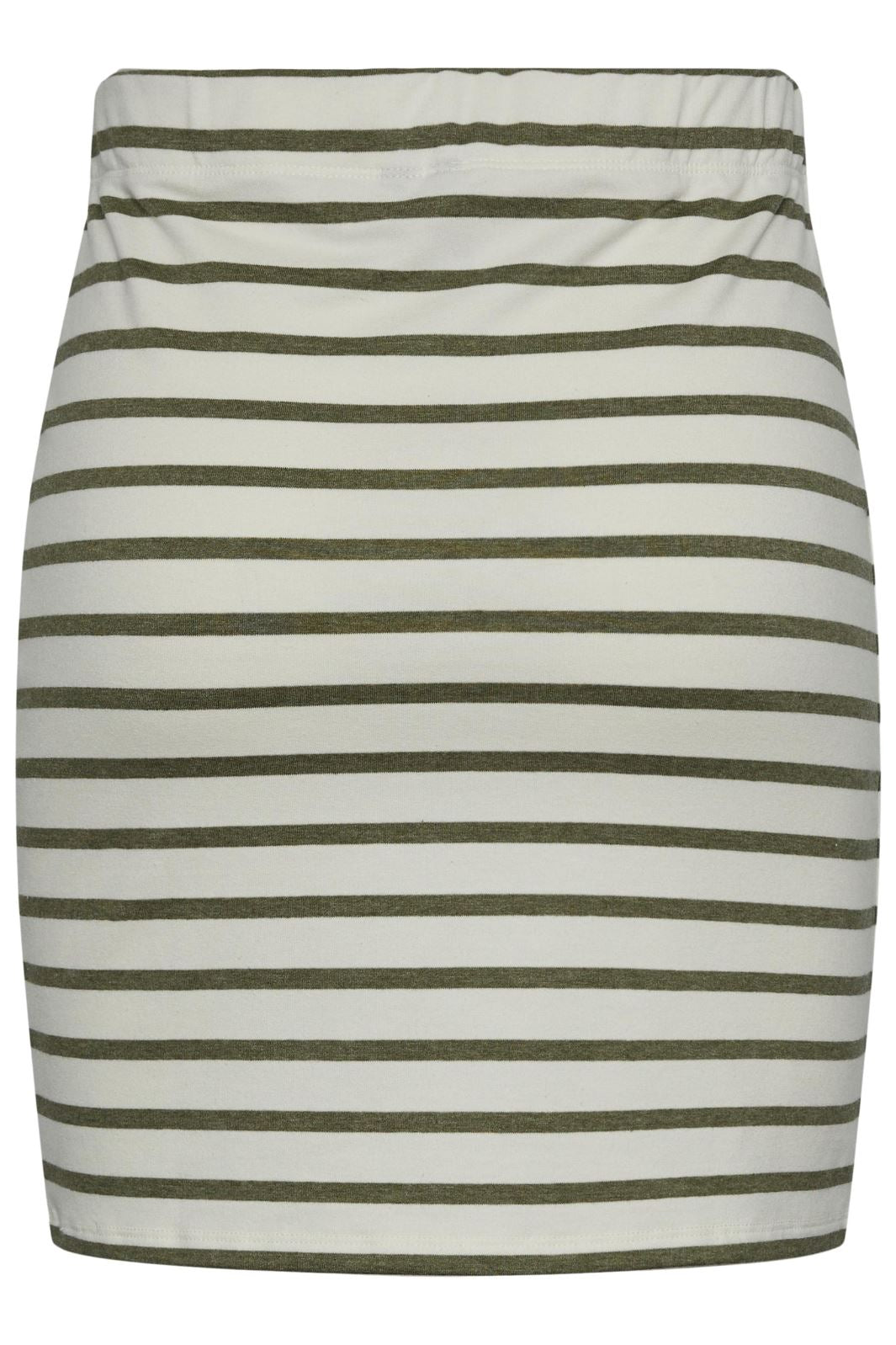 Pieces - Pcbibbi Short Skirt Pb - 4362263 Cloud Dancer Deep Lichen Green Nederdele 