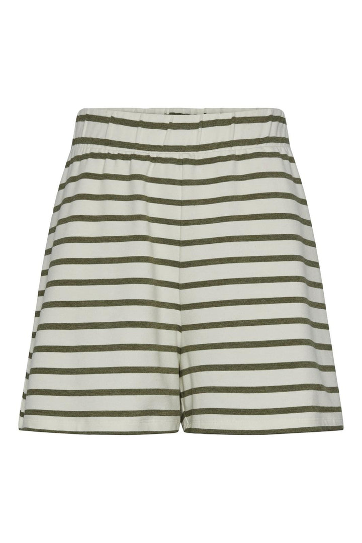 Pieces, Pcbibbi Hw Shorts Pb, Cloud Dancer DEEP LICHEN GREEN