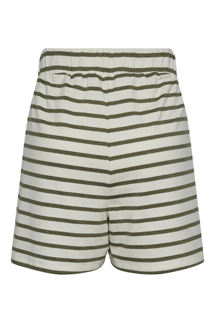 Pieces, Pcbibbi Hw Shorts Pb, Cloud Dancer DEEP LICHEN GREEN