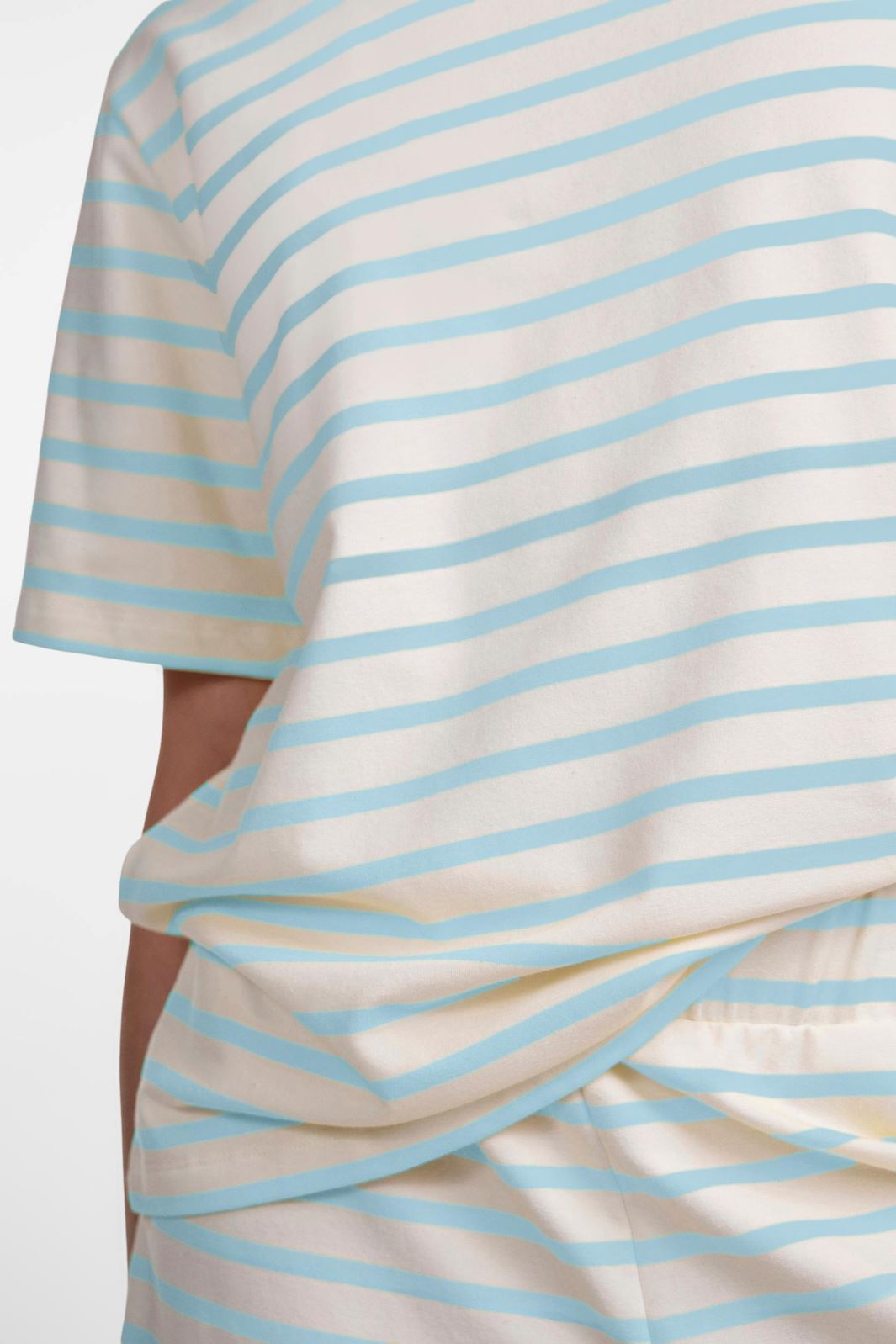 Pieces - Pcbibbi Ss O-Neck Top Pb - 4362143 Cloud Dancer Airy Blue T-shirts 