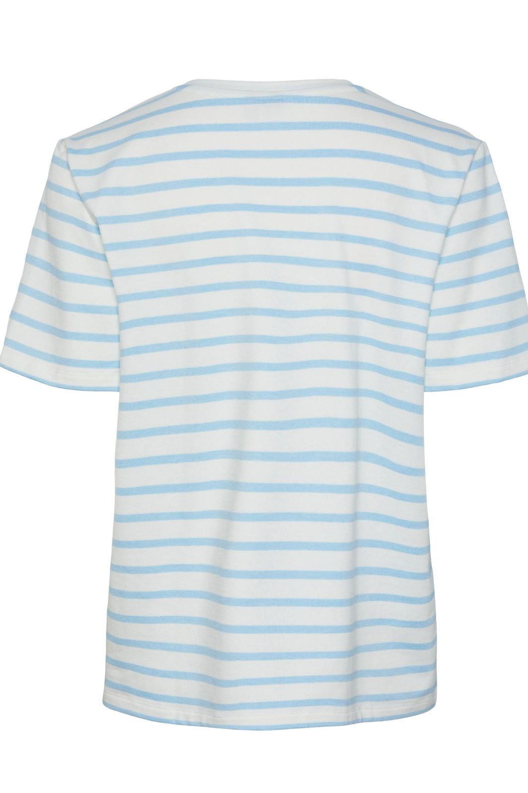 Pieces - Pcbibbi Ss O-Neck Top Pb - 4362143 Cloud Dancer Airy Blue T-shirts 