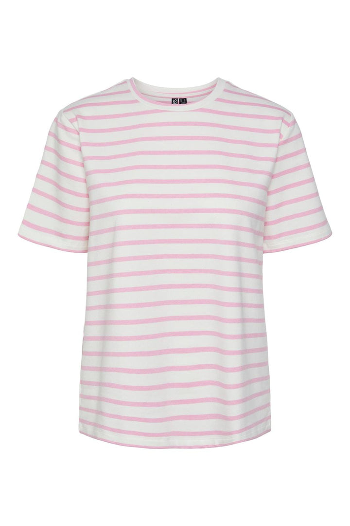 Pieces, Pcbibbi Ss O-Neck Top Pb, Cloud Dancer BEGONIA PINK