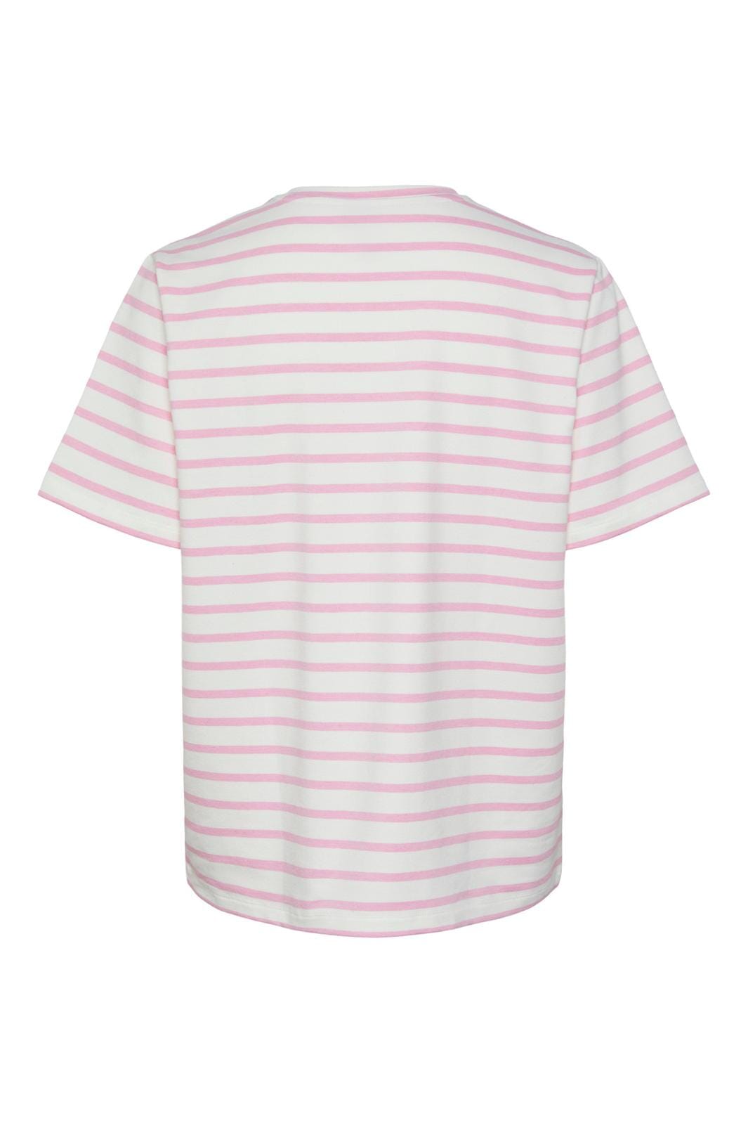 Pieces, Pcbibbi Ss O-Neck Top Pb, Cloud Dancer BEGONIA PINK
