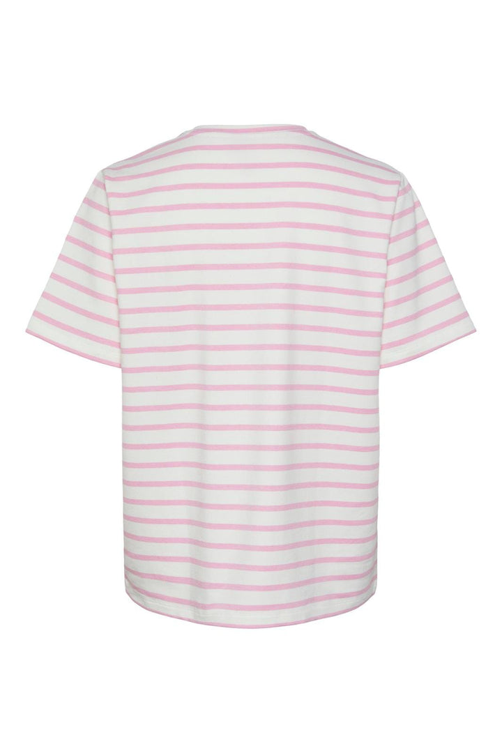 Pieces, Pcbibbi Ss O-Neck Top Pb, Cloud Dancer BEGONIA PINK