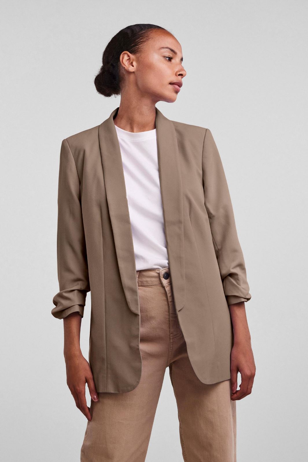 Pieces - PcBoss 3/4 Blazer Noos - Fossil Blazere 